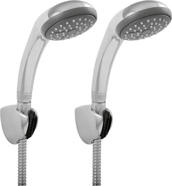 Parryware by Parryware Single Flow Hand Shower With Hose & Clutch | Handheld Shower for Bathroom 2 Nos Shower Head