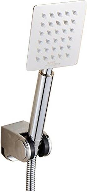 पेस्का R/n Astontm 230mm (9" Long) Ultra Slim 100mmx80mm (4"x3") Rectangular Rain Spray SS Hand Shower With 1 Mtr Ss Tube & Hook शावर हैड