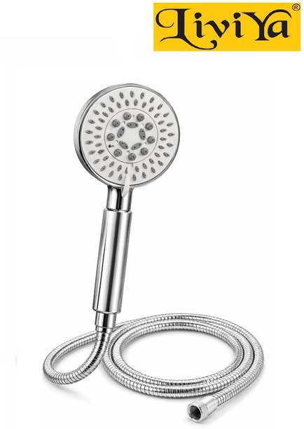 Liviya Multi-Flow Hand Shower With Flexible Shower Tube 1.5 Meter & Hook Shower Head