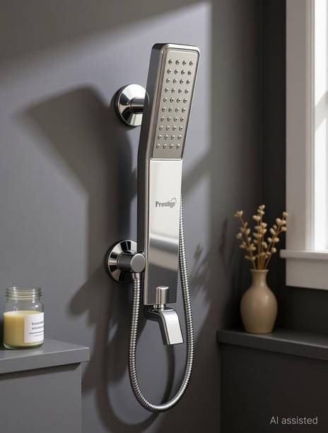 Prestige Arrow Handheld Shower For Bathroom Hand Shower High-Pressure with 1.5mtr ss tube Shower Head