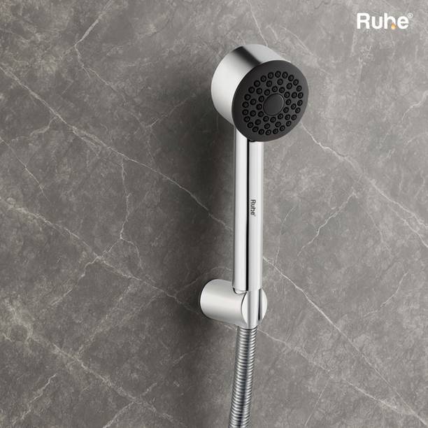 RUHE ABS Volt Hand Shower With Wall Hook And 1M SS Shower Tube (Chrome Finish) Shower Head