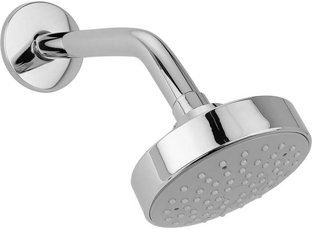 Hindware 6 Inch Single Flow ABS Overhead Shower With Arm, ABS Shower Head
