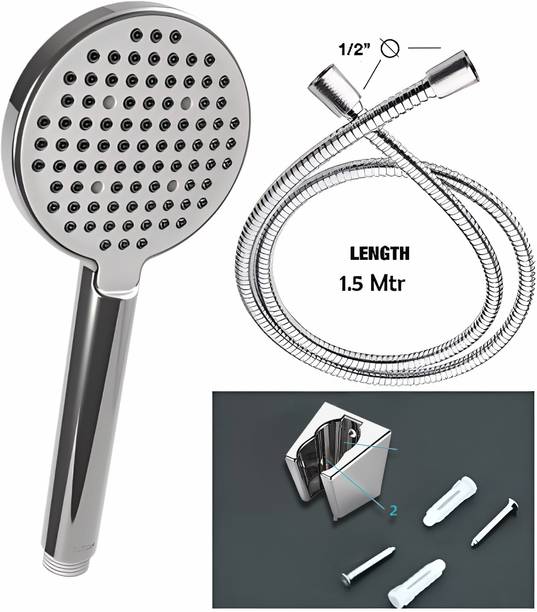 CARNIVAL ABS High Quality Bathroom Hand Shower Complete Set With Tube and Wall Hook Shower Head