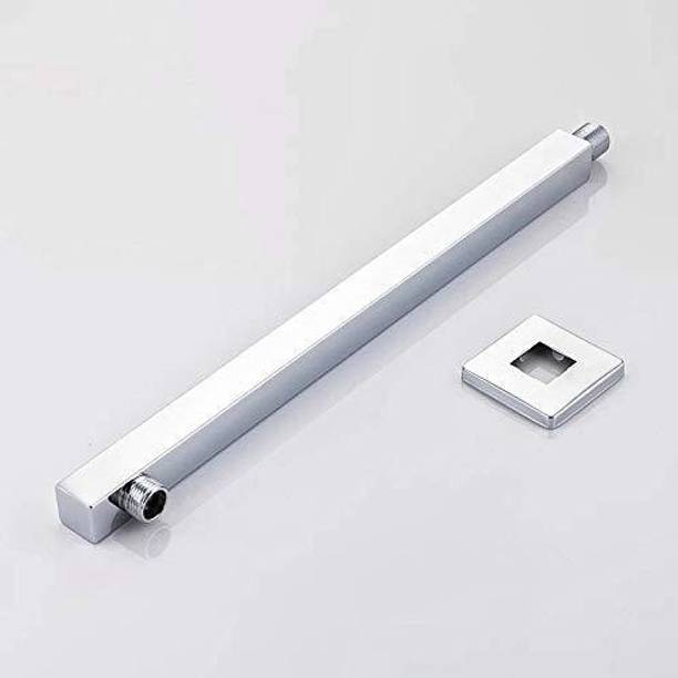 Senkiddpro by Senkiddpro Steel 15inch Square Shower Arm/Rod With Wall Flange for Bathroom, Chrome Finish Shower Head