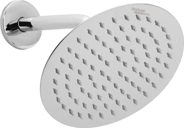 Hindware 200 mm Stainless Steel Single Flow Ultra Thin Rain Shower Without Arm - Round Shower Head