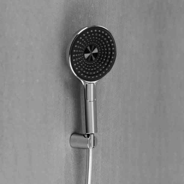 RUHE Rosa Triple Mutli-Flow Hand Shower with 1.5m SS Flexible Shower Tube & Wall Hook Shower Head