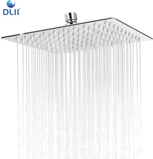 दली Ultra-Thin 8x8 Inch Overhead Rain Shower Head without Arm | Leak proof Shower शावर हैड