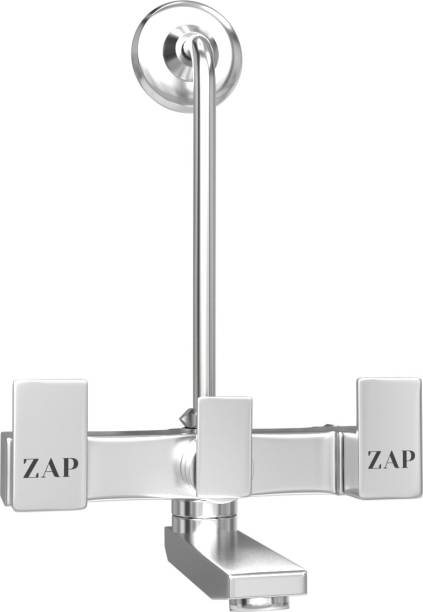 ZAP Skoda Brass Chrome Plated 2 in 1 Wall Mixer with Provision for Over Head Shower 2 in 1 Wall Mixer