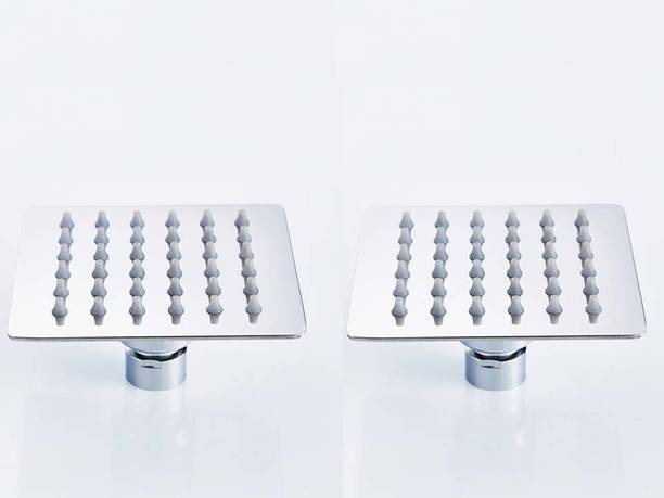 KAMAL Rain Shower Ultra Slim Square 4x4 Inch 100mm (Set of 2) (Only Showerhead) Shower Head