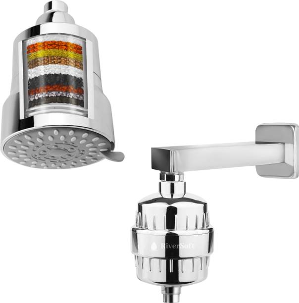 DIVA-03 shower filter for hard water with 15 stages with SF-15 tap filter Combo शावर हैड