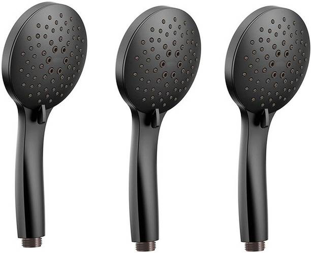 Parryware hand shower 3 - Modes, matt black with Hose & clutch set of 3 pic 148 Shower Head