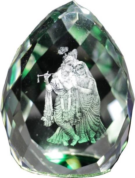 Lilone Radha Krishna Hindu God Figurines डेकोरेटिव शोपीस - 5 cm