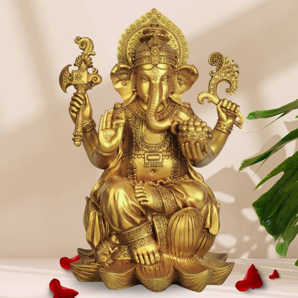 Theshilp Chaturbhuji God Ganesha idols for Office, Pooja & Home decor large size | Decorative Showpiece  -  45.7 cm