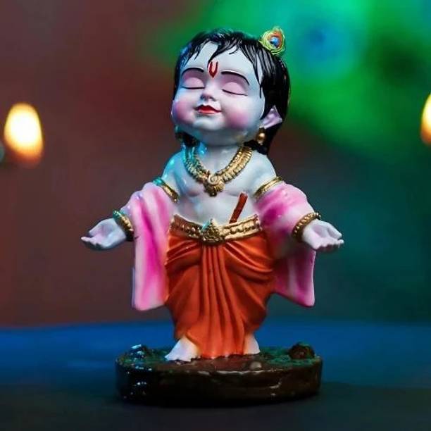 Shrey Shiv Collections Shri Prasadam Bal Gopal Krishna Idol Showpiece Decorative Showpiece  -  10.16 cm