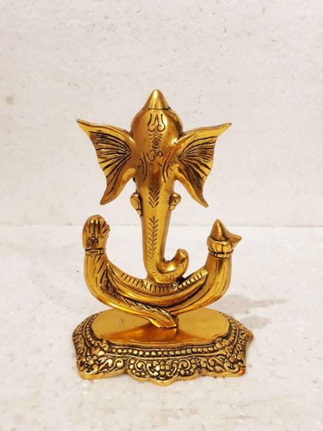 Syfer Ganesh Murti for Pooja Mandir Decorative Showpiece for Home/Office/Diwali 8 INCH Decorative Showpiece  -  21 cm