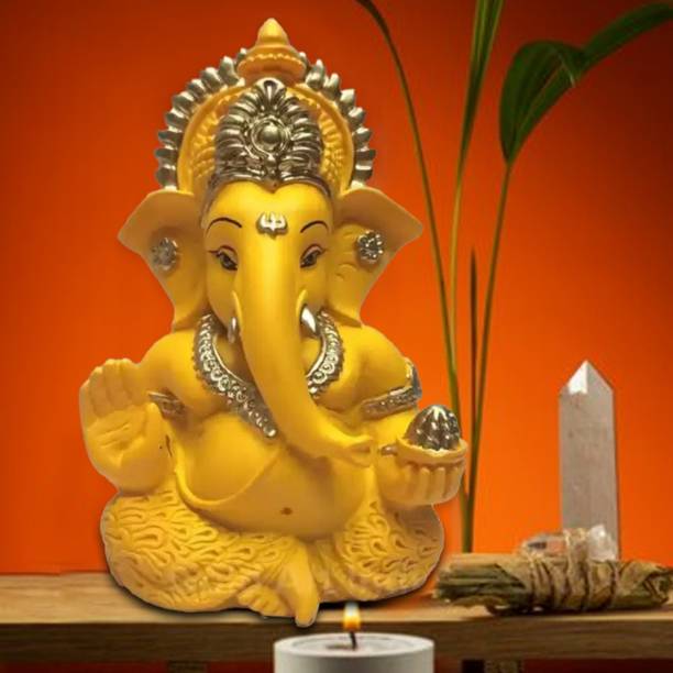 VE AND YOU Lord Ganesha Idol for Home & Car Decorative Showpiece  -  15 cm