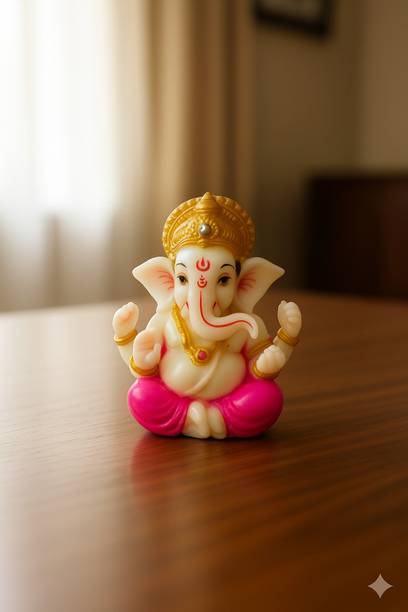 WearCraftJPR 1220 - Small Ganesh Ji Decorative Showpiece  -  7 cm