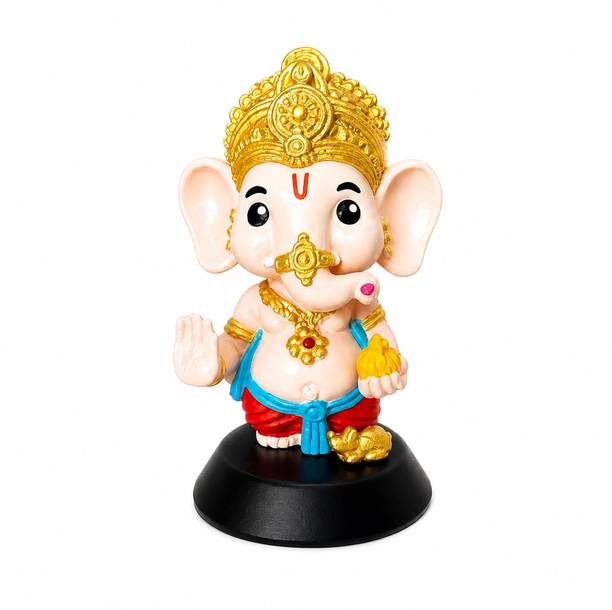 zikson ZIKSON Ganesha Car Dashboard Idol Decorative Showpiece  -  10.16 cm