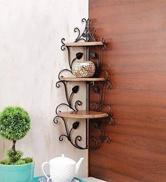 craftlef iron wooden wall shelf Iron, Wooden Wall Shelf