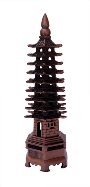 Vashoppee Vastu / Feng Shui / Metal Education Tower For Success And Happyness Decorative Showpiece - 14 cm