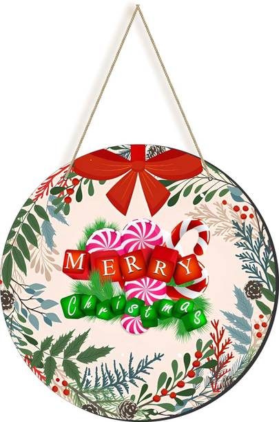 JaipurCrafts Premium Merry Christmas Wall Hanging for Christmas Decorations Decorative Showpiece  -  35.8 cm