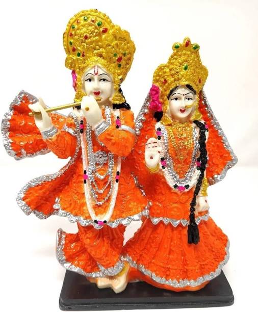 LOMORA Radha Krishna Statue Decorative Showpiece - 15 cm