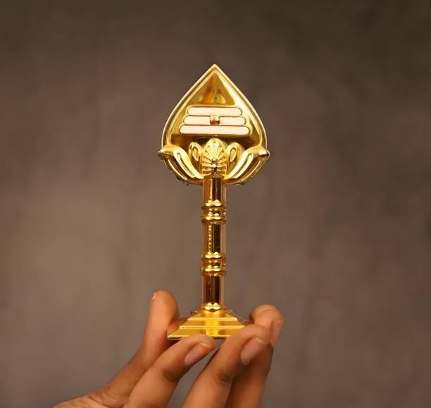 Tathastu Murugan Vel For Car Dashboard & Pooja Room Gold Metal Muruga Vel Idol Decorative Showpiece  -  10 cm