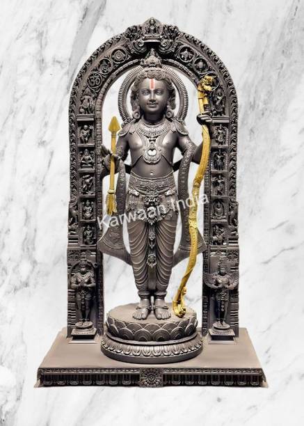 SBBCO Ram Lalla 2D MDF Cutout of Ram Lalla Statue in Ayodhya Mandir Decorative Showpiece  -  28.8 cm