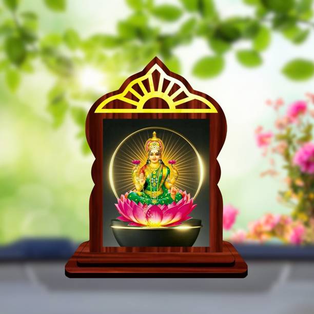 GiftsRange Lakshmi Laxmi Mahalaxmi Car Dashboard Idol Decorative Showpiece  -  10.4 cm