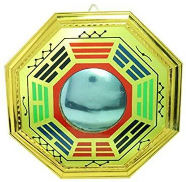 Shopperduniya Fengshui Vastu Bagua Pakua Convex Mirror for Positive (Chi) Energy Main Door Decorative Showpiece  -  13 cm