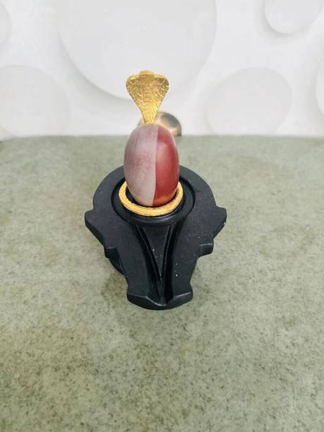 Shree Harishankar shivling art Narmadeshwar Shivling Stone for Puja Decorative Showpiece  -  4 cm
