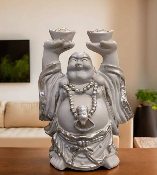 AN Enterprisesmzn Laughing Buddha Decorative Showpiece - 16 cm