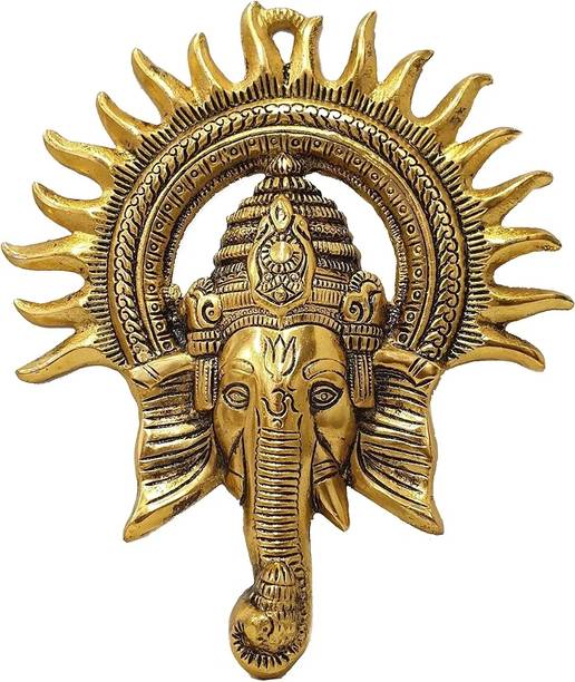 ASHAMARTT Ganesha Wall Hanging|Ganesha Wall|Ganpati Decorative Showpiece Wall Decor Decorative Showpiece  -  15.1 cm