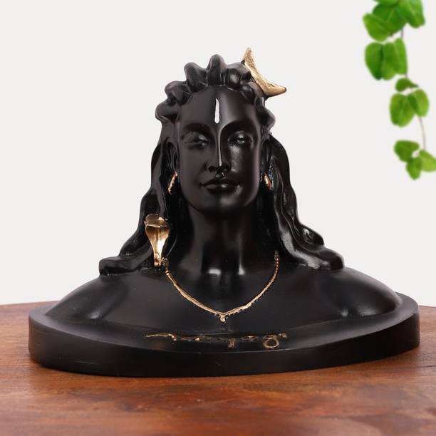 STARLIGHT Lord Adiyogi Shiv Ji Mahadev Idol Statue | For Car Dashboard, Home Decorative Showpiece  -  6.35 cm