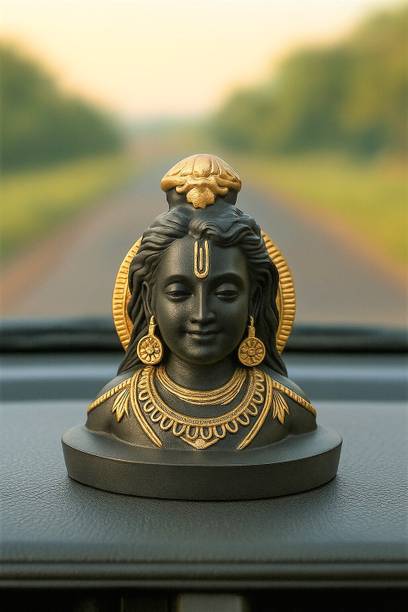 Yeahmom Lord Ram Lalla Idol Showpiece Figurine Decor- Home,Office,Car Dashboard God Idol Decorative Showpiece  -  6.5 cm