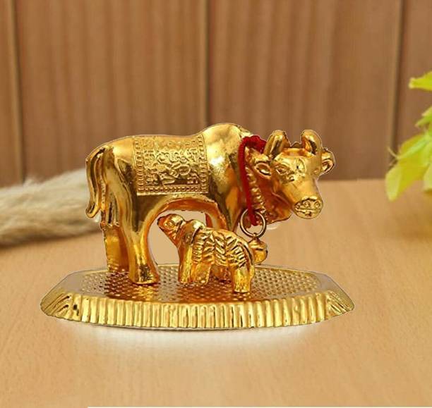 EliteTouch Cow and Calf Statue/Idol for home decor Decorative Showpiece Decorative Showpiece  -  6 cm