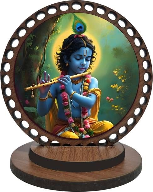 DECOCRU Little Krishna Car Dashboard, Home Decorative Showpiece  -  8.382 cm