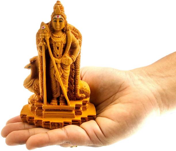 DecorDestiny Murugan Statue for Temple, Car dashboard, Home, God Kartikeya Festive Gifting Decorative Showpiece  -  12.5 cm