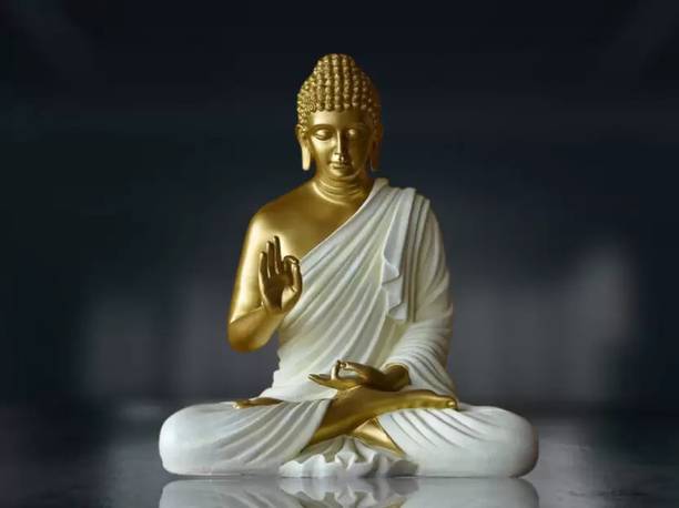 Yuvaansh Creationss 2 Feet Meditating Buddha Decorative Showpiece  -  70 cm