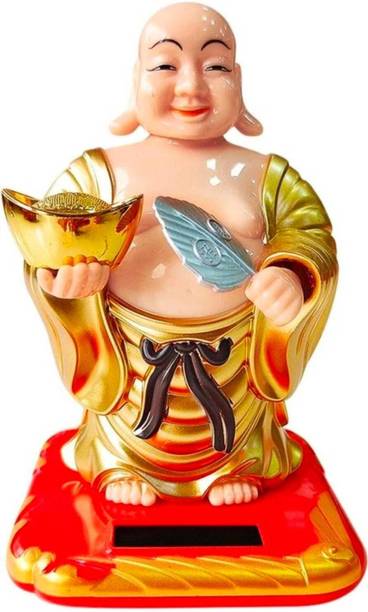 Jai Balaji laughing buddha Decorative Showpiece  -  13 cm