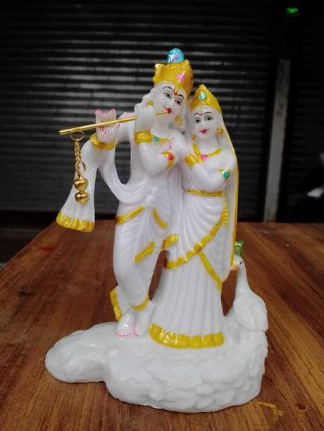 VAMIKA HANDICRAFTS Radha Krishna Statue डेकोरेटिव शोपीस  -  21.1 cm