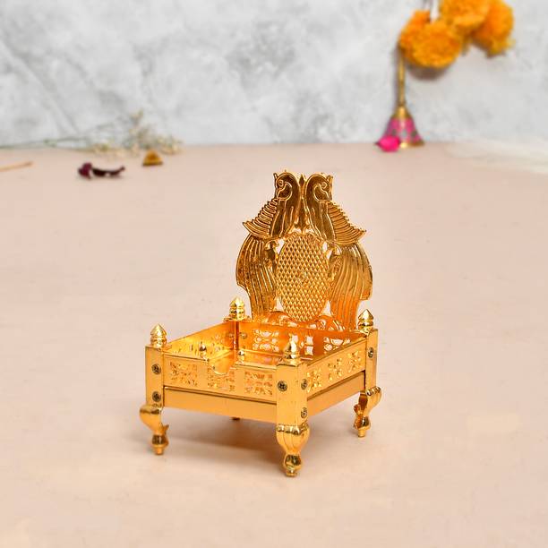 maviss fashion Laddu Gopal Singhasan (3 NO. size) for gifting and decoration purpose Decorative Showpiece  -  16 cm