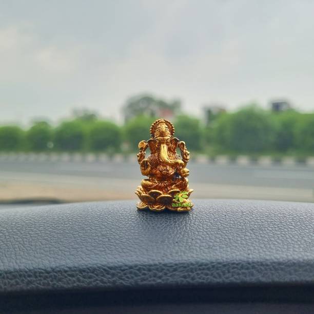 aakrati Ganesh Ji Statue of Brass| Lord Ganesh Idol| Home Improvement Items Decorative Showpiece  -  3.05 cm