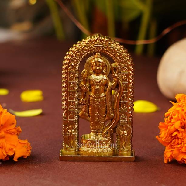 ServDharm Ram Lalla Idol Murti Statue Shree Ram Lala Ayodhya for Gift Home Temple Pooja Decorative Showpiece  -  7 cm