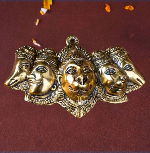 ServDharm Panchmukhi Hanuman Ji for Pooja, Home Decor & Gifting Decorative Showpiece  -  16.5 cm