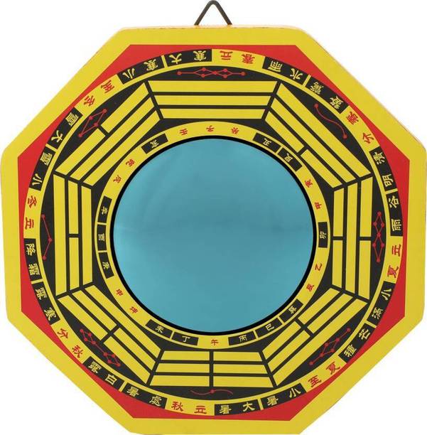 Vastu Art Vastu Fengshui Multi Pakwa Mirror For Protection And Remove Out side Negetivity Decorative Showpiece  -  15 cm