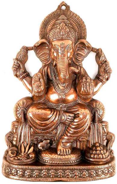 Apkamart Lord Ganesh Wall Hanging Religious Showpiece for Wall Decor and Gifts Decorative Showpiece  -  56 cm