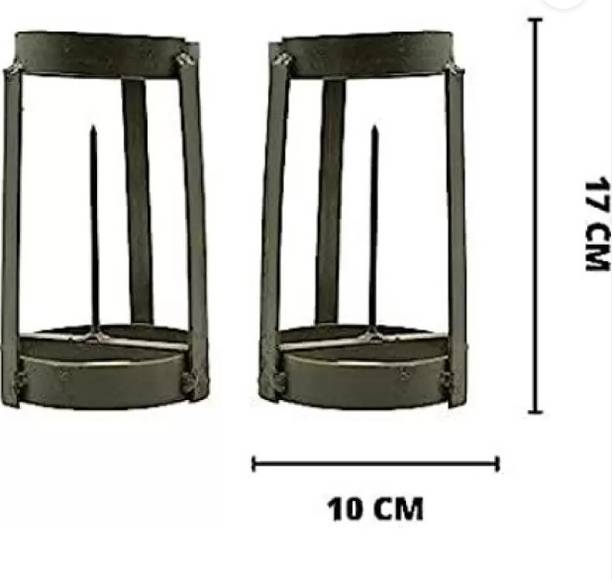 Arhaan Banana Stem Stand Pack of 2 for Holding plant Decorative Showpiece  -  16 cm