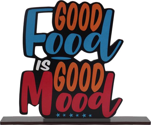 PVL Good Food Good Mood showpiece for home kitchen decoration Decorative Showpiece  -  15 cm