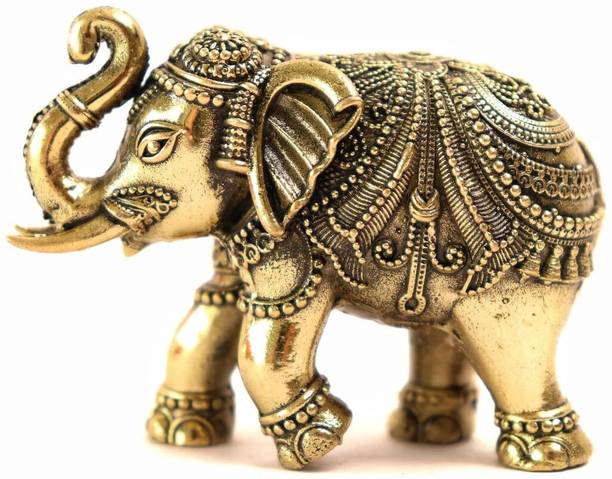 The Spiritual Living Elephant for Home Decoration | Elephant Showpiece | Ideal for Home & Office Decorative Showpiece  -  4.4 cm